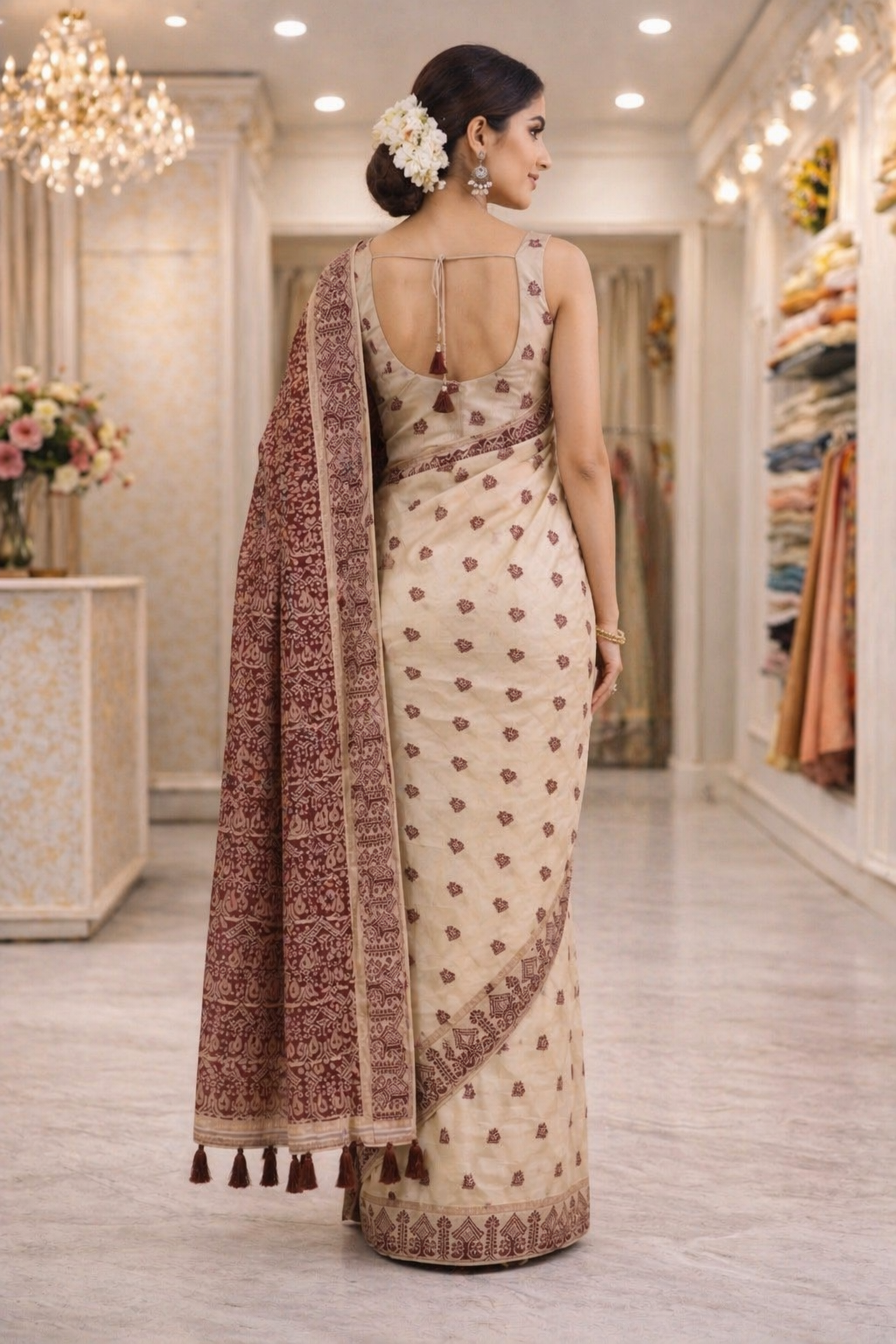 Premium Semi Assam Silk Traditional Saree