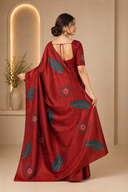 Premium Bishnupuri Silk Handcrafted Saree