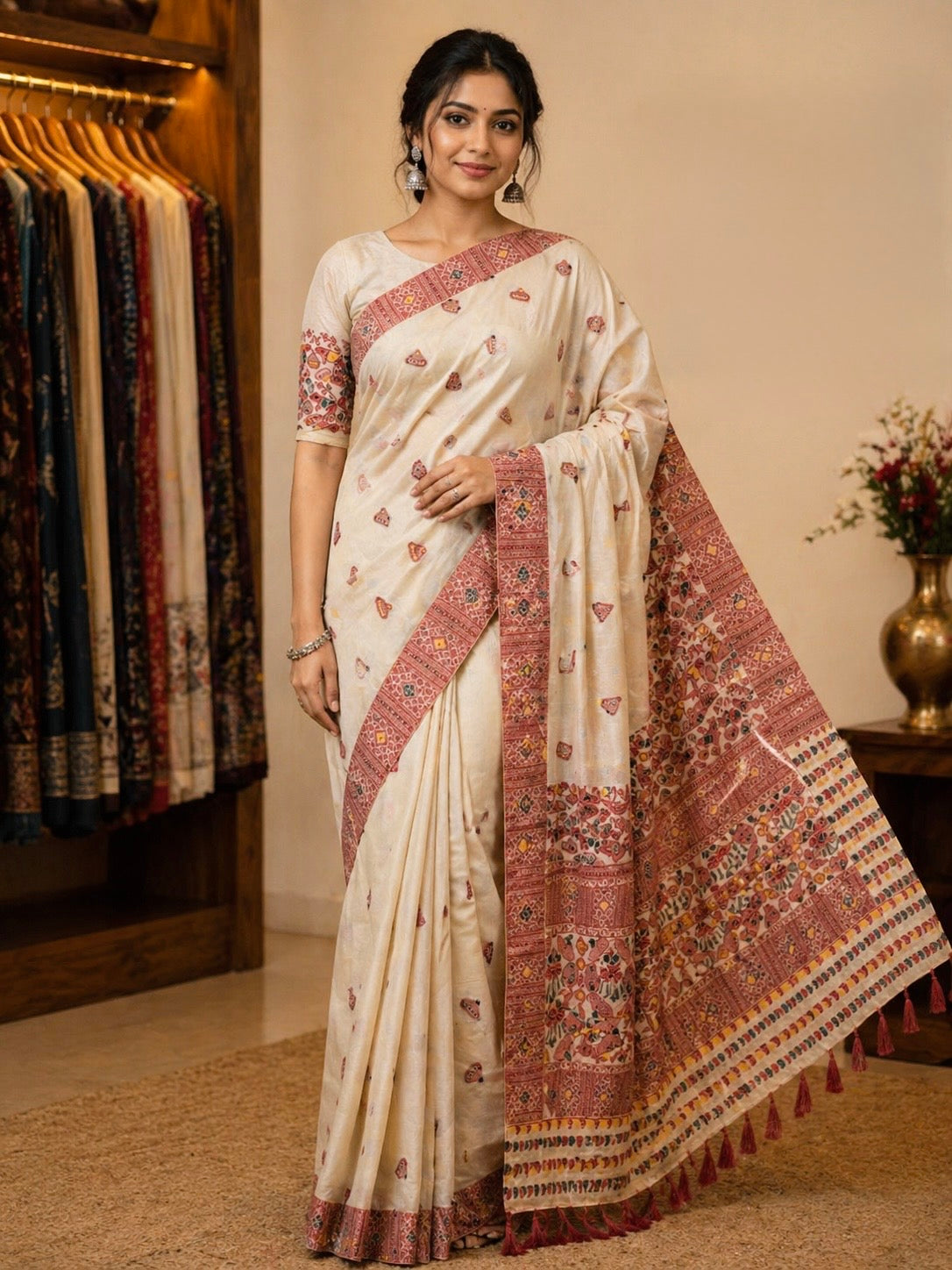 Semi Assam Silk Classic Drape