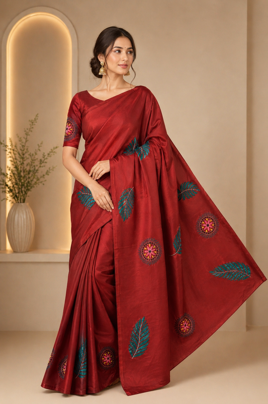 Premium Bishnupuri Silk Handcrafted Saree