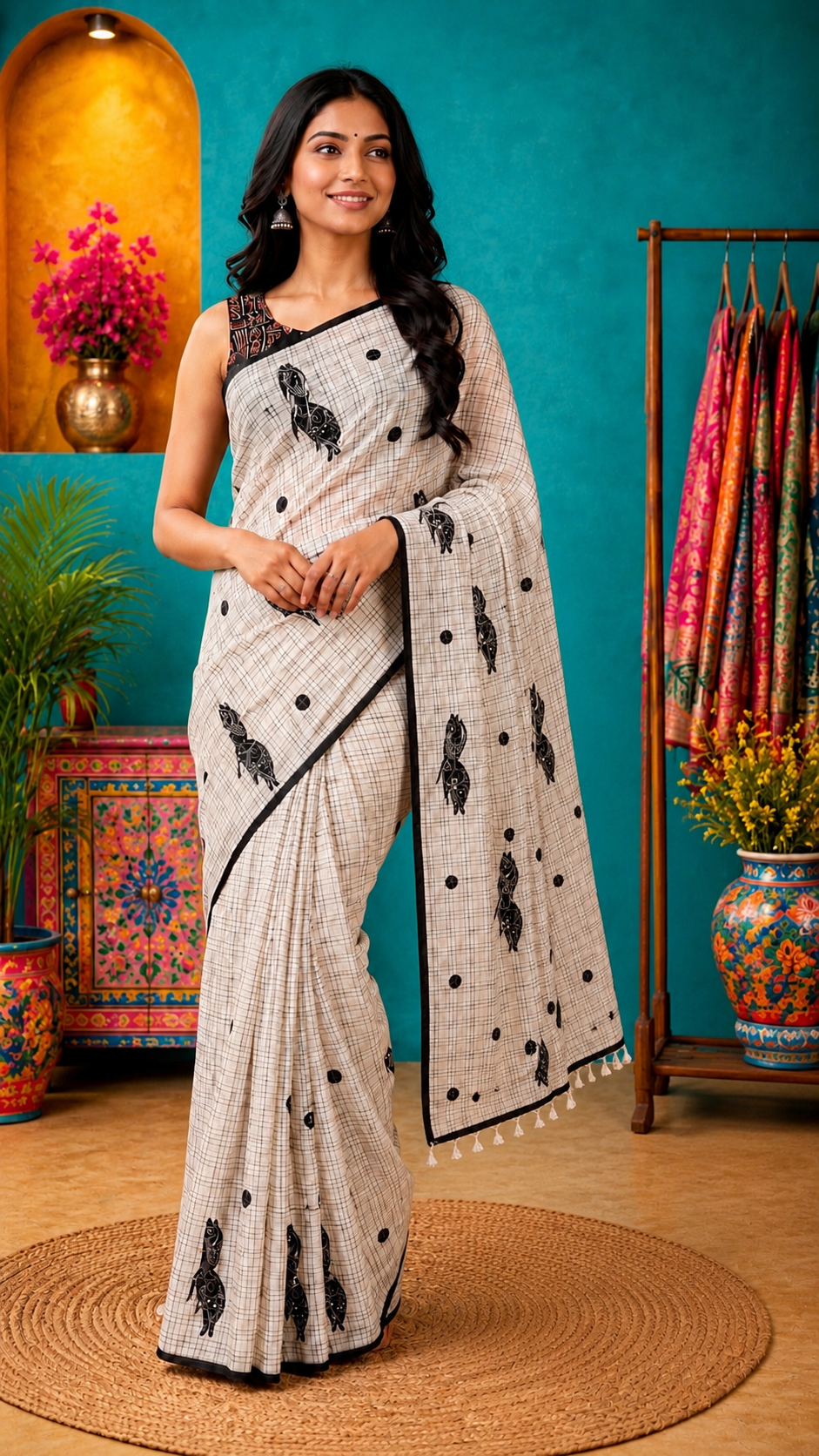 Nritya Bela Dhanekhali Cotton Saree
